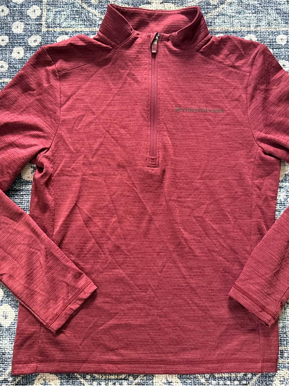 Vineyard Vines Boys Quarter-Zip Sweater - Berry